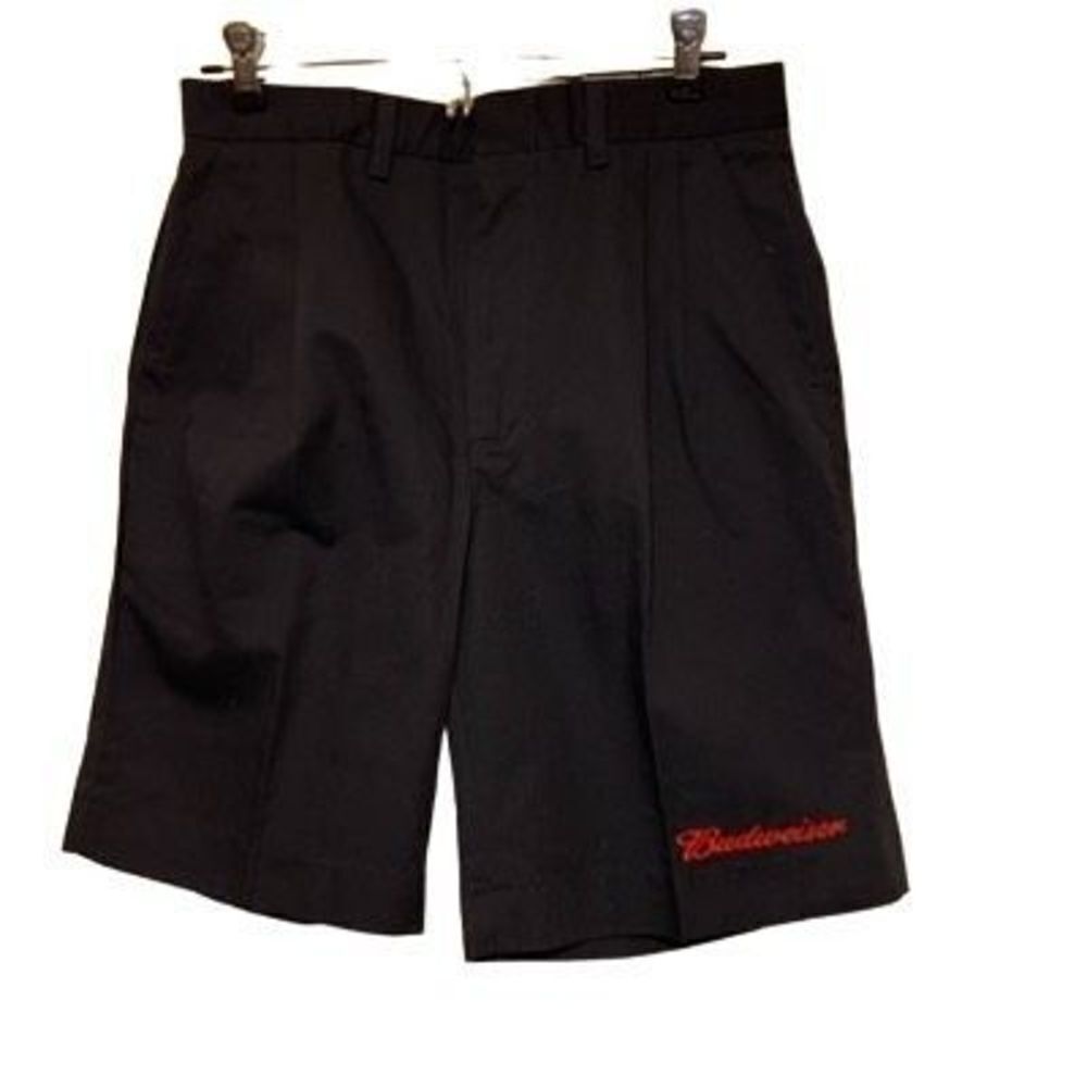 Vintage Riverside Size 29 Budweiser Blue Pleated Uniform Shorts *New-2nds*